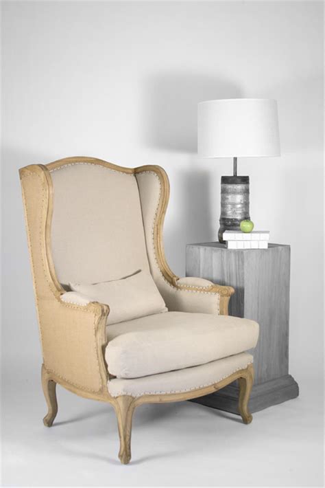 linen wingback chairs